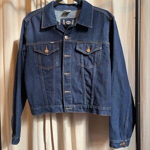 L.E.I Blue Denim Jacket with Logo Patch